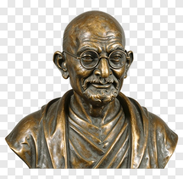Bronze Bust Of Mahatma Gandhi PNG