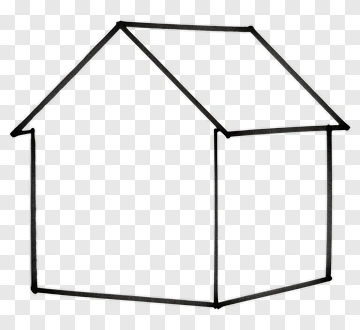 Simple Outline Of A House PNG