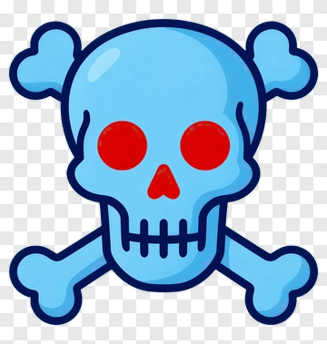 Cartoon Skull And Crossbones PNG
