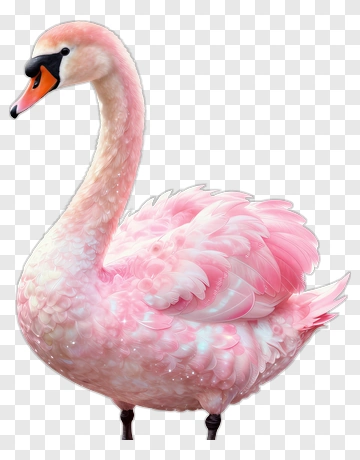 Pink Swan PNG