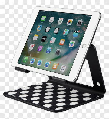 Tablet Stand With Polka Dot Design PNG