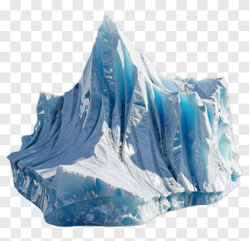 Glacial Ice Formation PNG