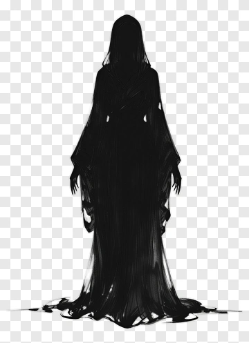 Silhouette Of A Mysterious Figure PNG