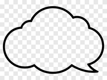 Speech Bubble Outline PNG