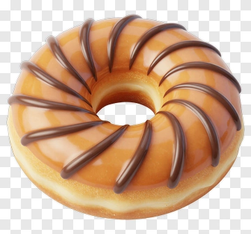 Chocolate Frosted Donut PNG