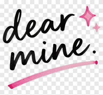Dear Mine Phrase With Decorative Elements PNG