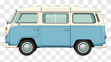 Vintage Volkswagen Van PNG