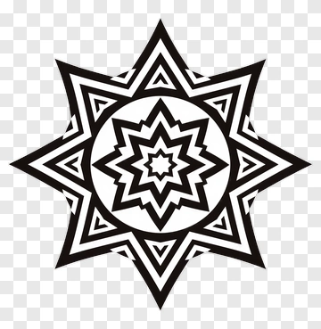 Geometric Star Pattern PNG