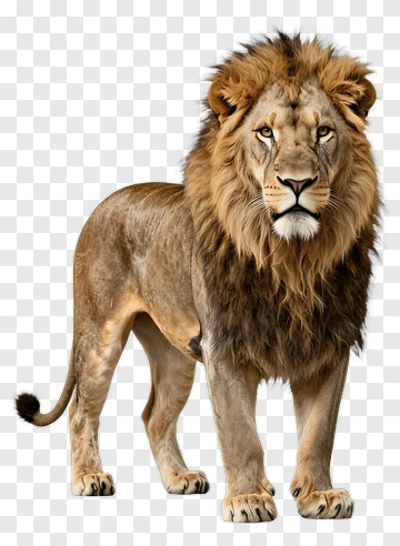 Lion Standing Proudly PNG