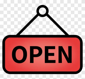 Open Sign PNG