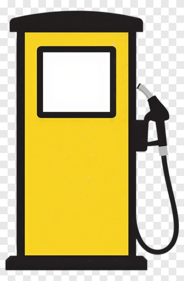 Yellow Fuel Pump PNG