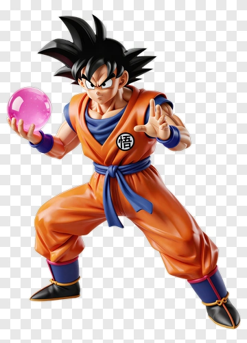 3D Superhero Holding A Dragon Ball PNG