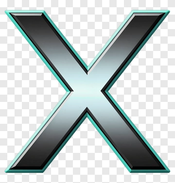 Stylized Letter X PNG