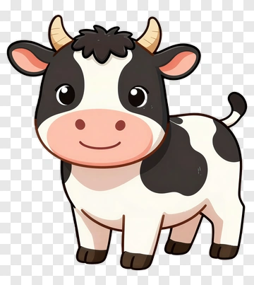 Cartoon Cow PNG