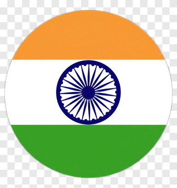 Circular Indian Flag PNG