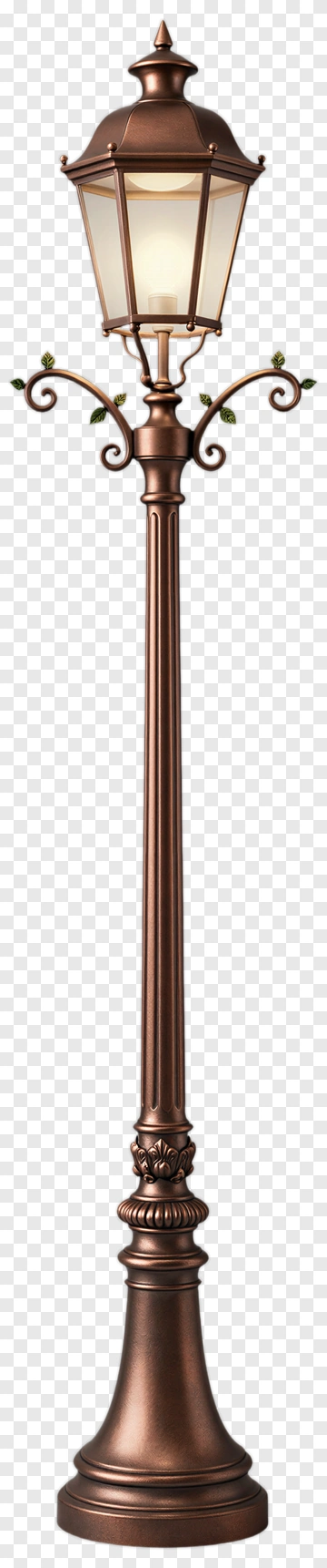 Vintage Street Lamp Post PNG
