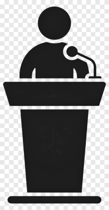 Speaker At A Podium PNG
