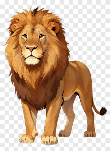 Cartoon Lion PNG