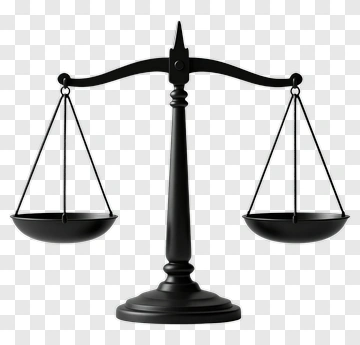 Black Balance Scale PNG
