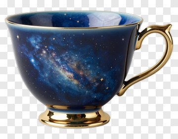 Galaxy Print Coffee Cup PNG