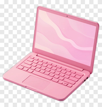 Pink Laptop PNG