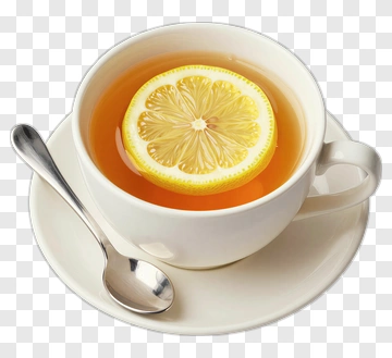 Cup Of Tea With Lemon Slice PNG