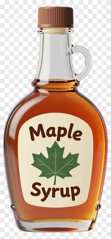 Maple Syrup Bottle PNG
