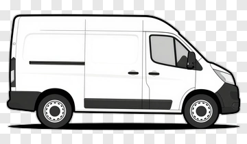 White Delivery Van PNG