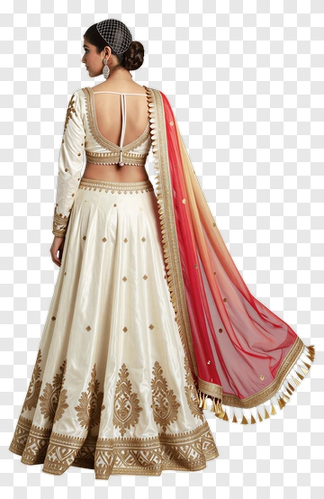 Elegant Indian Woman In Traditional Attire PNG