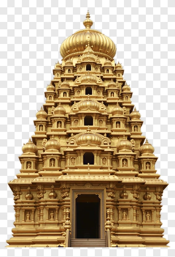 Golden Temple Structure PNG