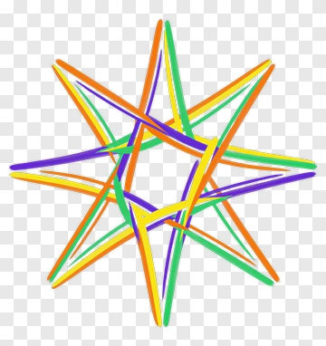 Colorful Star Shape PNG