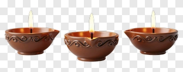 Set Of Three Decorative Oil Lamps PNG