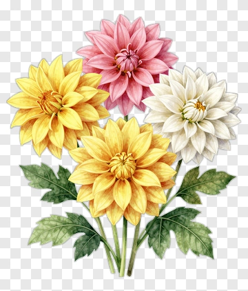 Colorful Flower Bouquet PNG