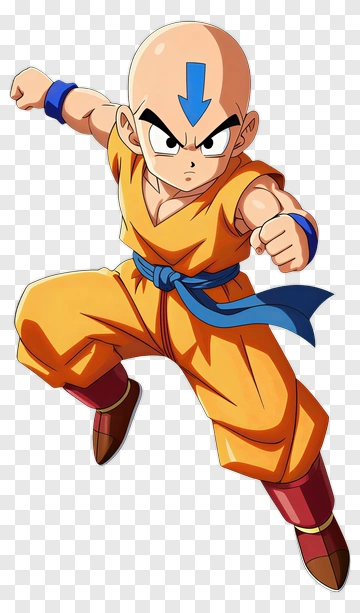 Cartoon Character Performing A Martial Arts Move PNG