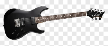 Black Electric Guitar PNG