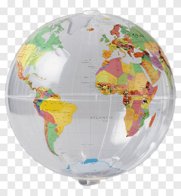 Colorful World Globe PNG