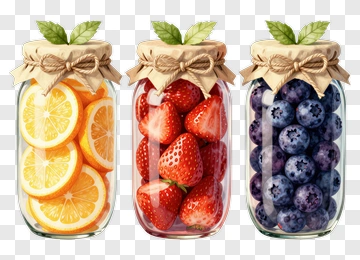 Jars Of Preserved Fruit PNG