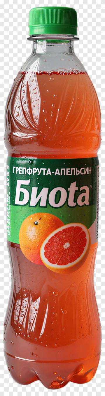 Biota Grapefruit-Orange Drink Bottle PNG