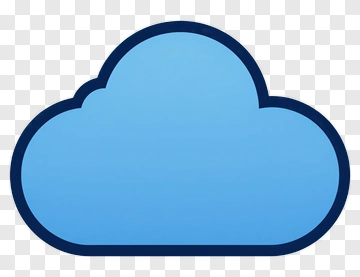 Blue Cloud Icon PNG