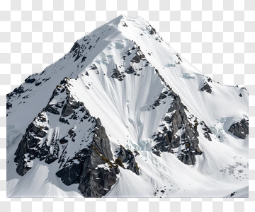 Snow-Capped Mountain Peak PNG