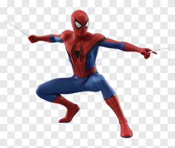 Spider-Man Posing In Action PNG