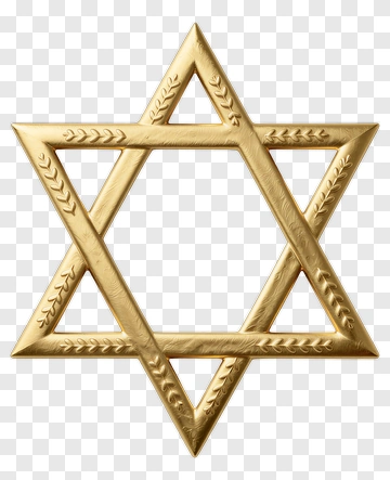 Golden Star Of David PNG