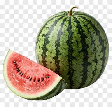 Watermelon With A Slice PNG