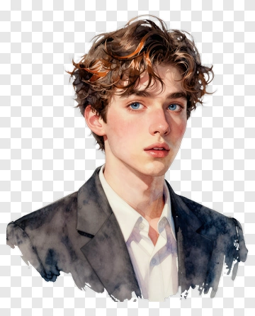 Portrait Of A Young Man In A Suit PNG