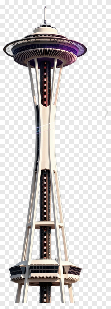 Space Needle Tower In Seattle PNG