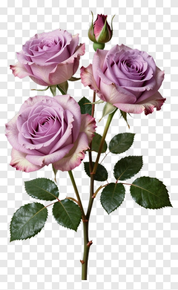 Lavender Rose Bouquet PNG