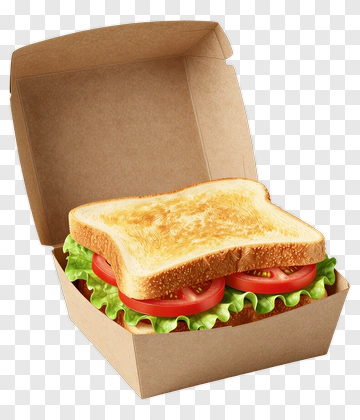Sandwich In A Takeout Box PNG