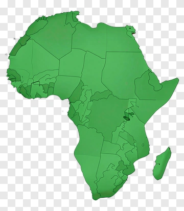 Green Map Of Africa PNG