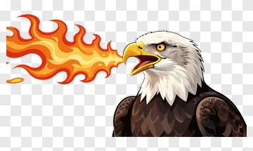 Eagle Breathing Fire PNG