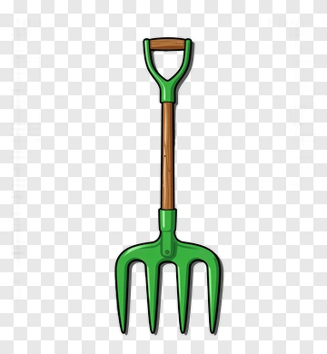 Cartoon Garden Fork PNG